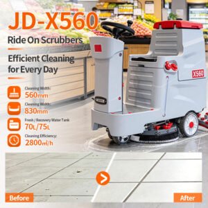 JD-X560 one brush ride-on floor scrubber