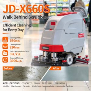 JD-X660S dual brush floor scrubber