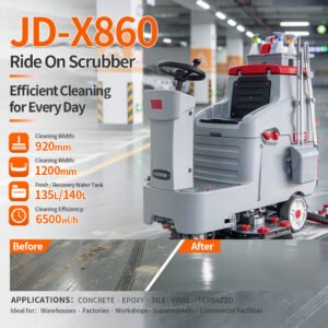 JD-X860  Ride-On Floor Scrubber